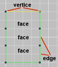 Erklärung Face, Vertices, edge